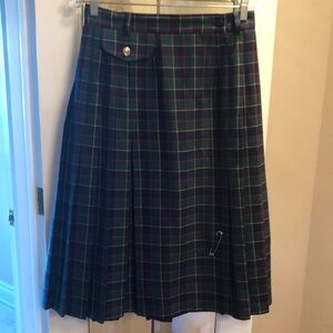 Plaid A-Line Skirt